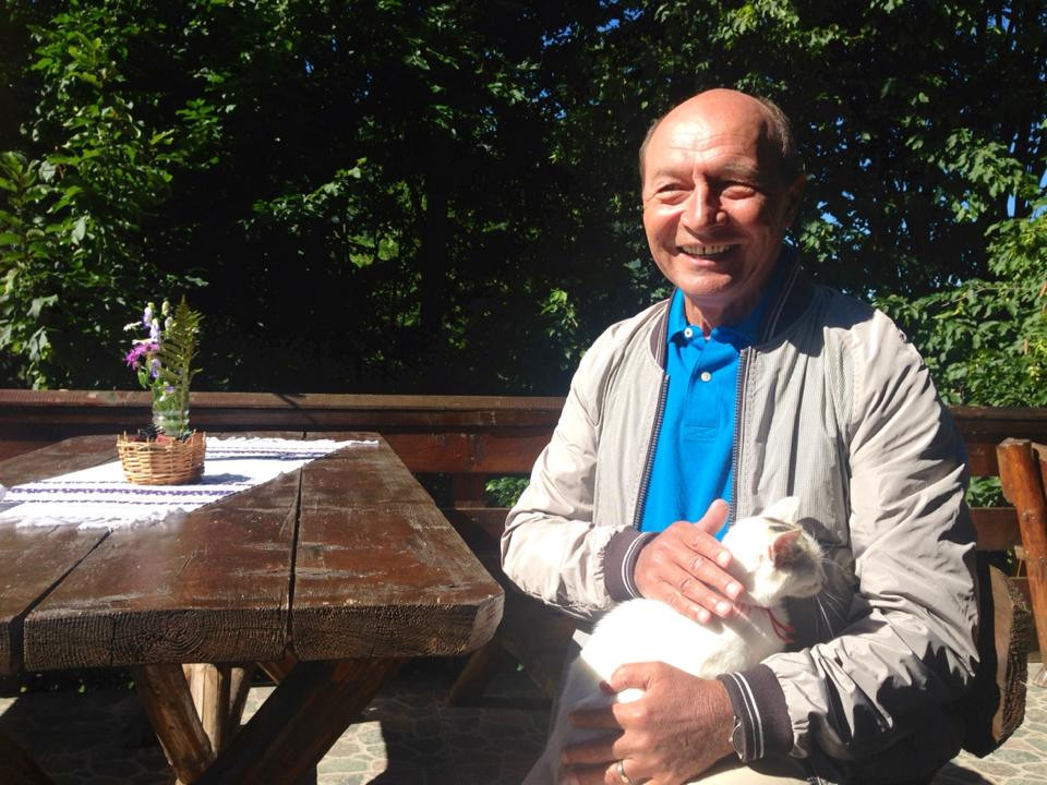 Ce reactii a starnit o poza "cu pisicutzu" publicata pe pagina de Facebook a presedintelui Basescu