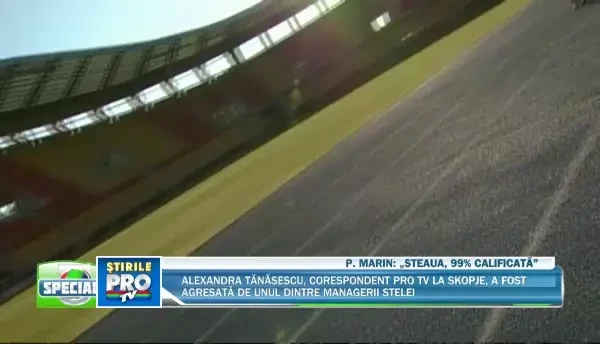 Bodyguarzii lui Mihai Stoica, managerul Stelei, au agresat un reporter PRO TV. IMAGINI NEEDITATE