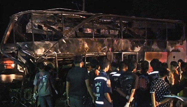 Cel putin 19 morti intr-un accident de autobuz in Thailanda