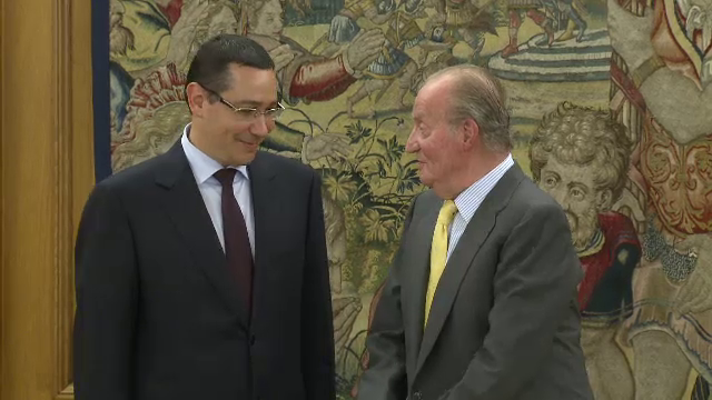 Ponta, in fata Regelui Spaniei: In Romania, social-democratii prefera monarhia, decat un presedinte