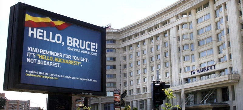 Atentie, artisti: "Bucurestiul nu e Budapesta!"-campanie pentru eliminarea confuziei intre capitale