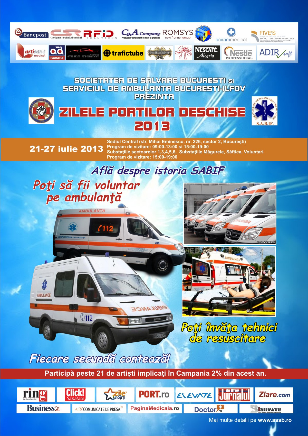 Lupta sa salveze 350.000 de oameni pe an: Zilele Portilor Deschise la Serviciul de Ambulanta