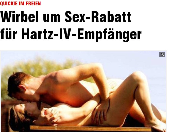 Scandal pe amenzi pentru "sex in public" in Germania. Somerii platesc mai putin decat cei angajati