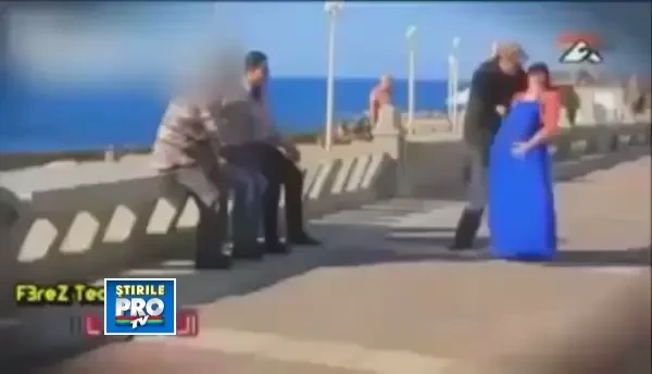 Farsa care a speriat zeci de barbati: un bebelus iese alergand de sub fusta unei femei insarcinate