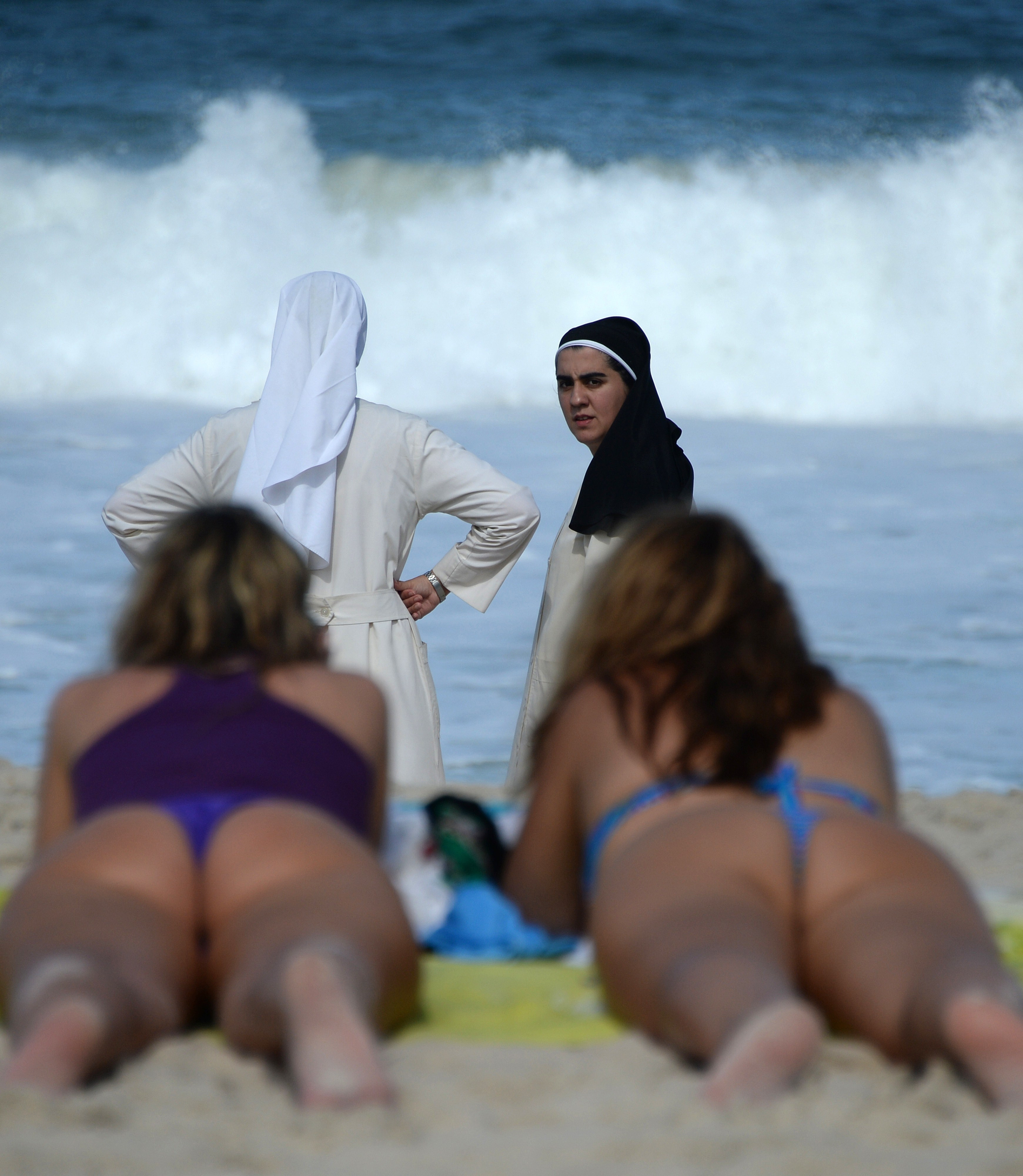 Cum a aratat "intalnirea intre doua lumi" pe Copacabana, in timpul vizitei Papei Francisc