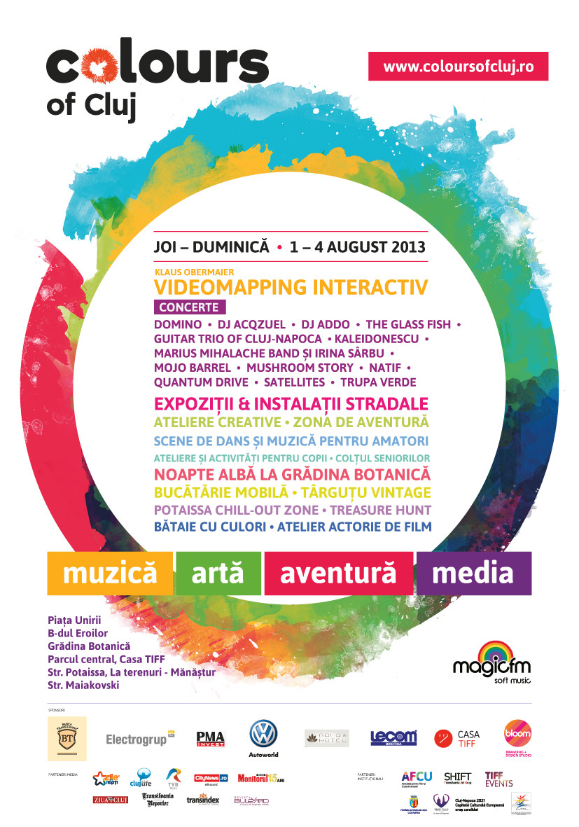 Zeci de activitati colorate la prima editie a festivalului Colours of Cluj