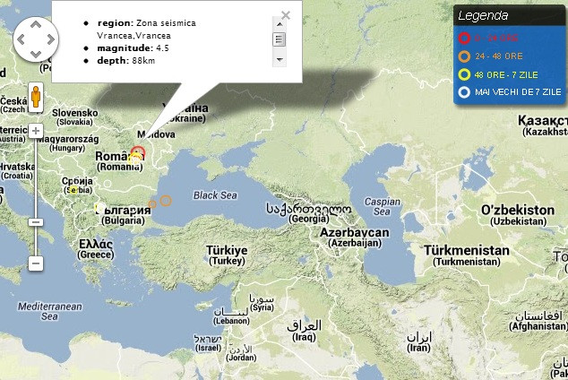 Cutremur cu magnitudinea de 4,5. E cel mai puternic produs in acest an in zona Vrancea