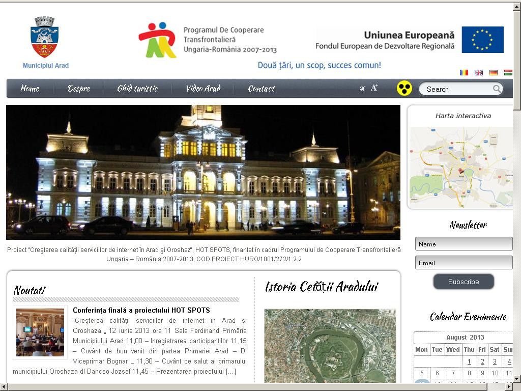 Proiect nefunctional. Camerele ce preiau imagini din 30 de locuri din Arad, inaccesibile publicului