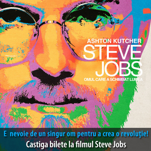 CASTIGA o invitatie dubla la filmul "Steve Jobs. Omul care a schimbat lumea"
