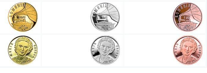 MARIA TANASE. Cum arata moneda de argint lansata de BNR in amintirea vocii de aur a Romaniei