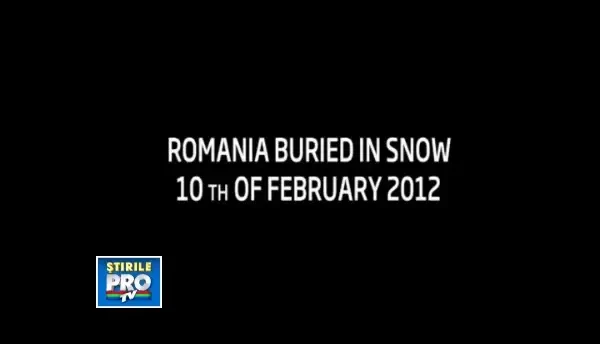 Stirile ProTV, Emmy 2013: Romania, ingropata sub zapada