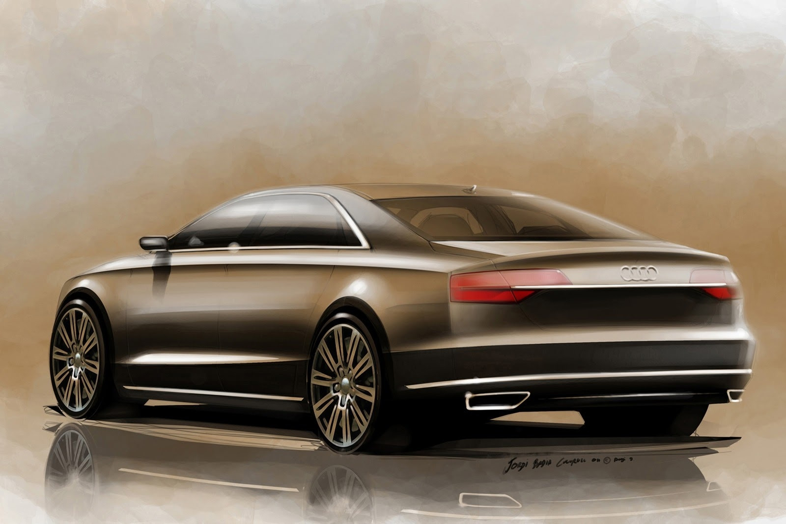Cum va arata noul Audi A8 Facelift? Vezi primele schite oficiale!