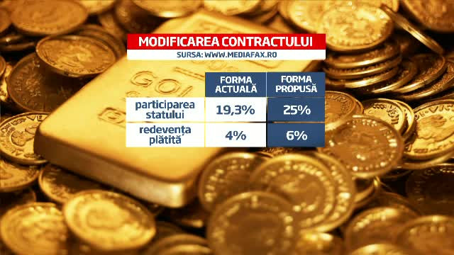 Zacamantul de aur de la Rosia Montana va fi exploatat incepand cu 2016. Cota statului creste la 25%