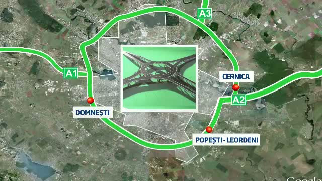 Solutia SF a autoritatilor pentru centura Capitalei. Cum va arata viitorul sens giratoriu suspendat