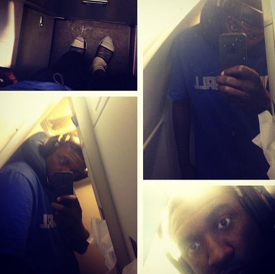 Roy Hibbert in baia unui avion