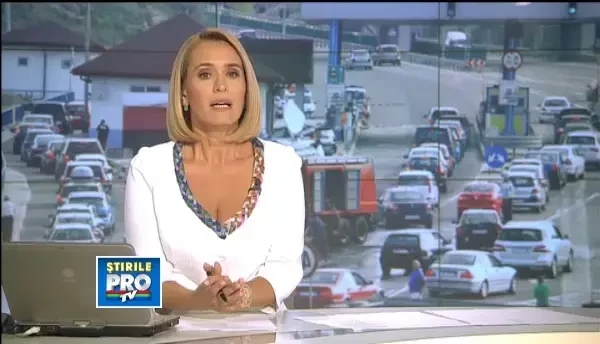 Imagini din elicoperul Politiei. Ce depasire a facut un sofer, in apropierea unei curbe periculoase