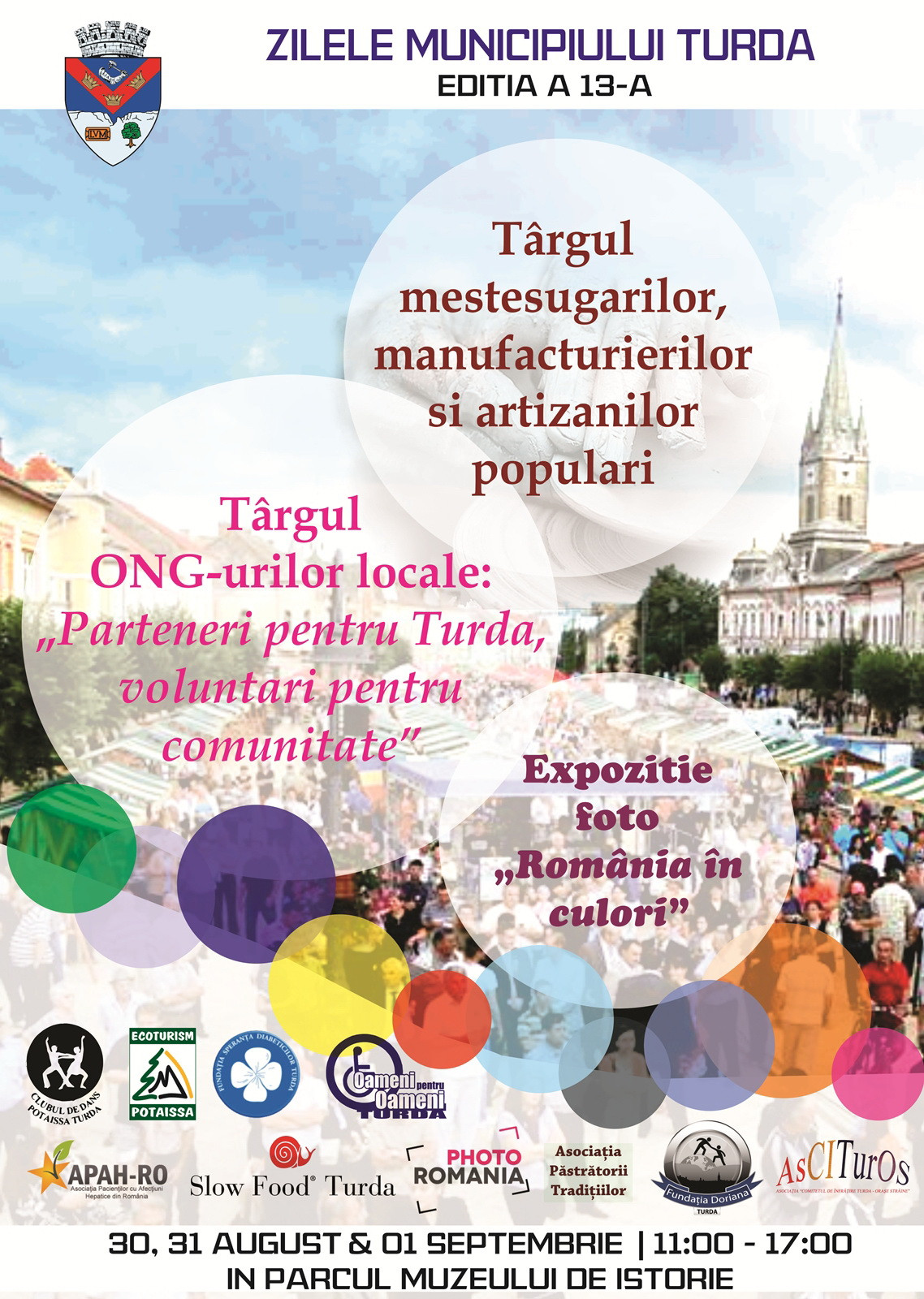 Turda in sarbatoare. Vizitatorii sunt asteptati cu targuri de antichitati, spectacole si concerte