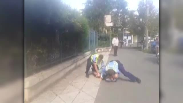 A fost oprita de politisti si si-a sunat iubitul. A urmat un circ total in centrul Timisoarei