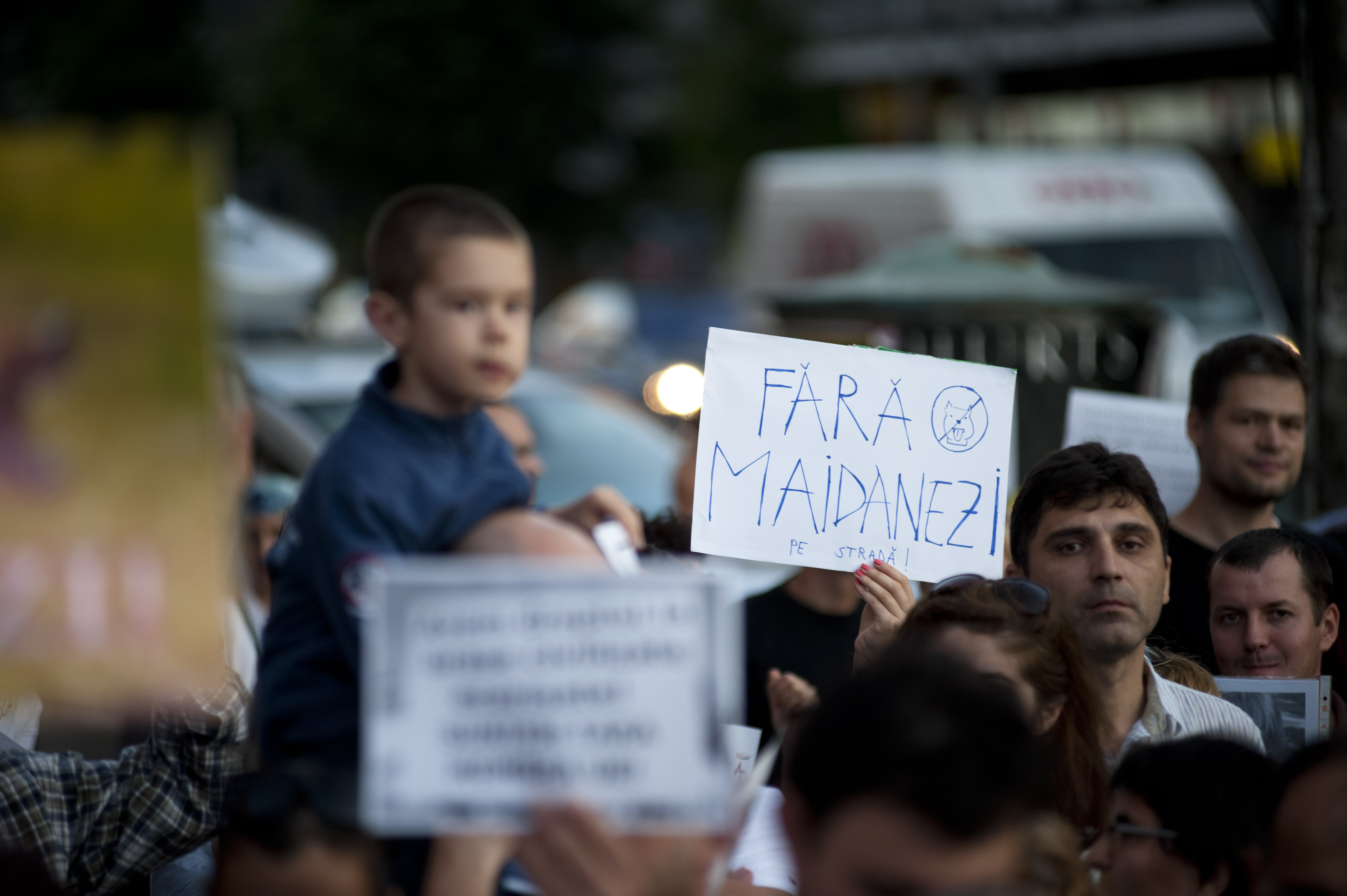 "Nu sunt hrana pentru caini". Peste 300 de bucuresteni au participat la protestul din Capitala