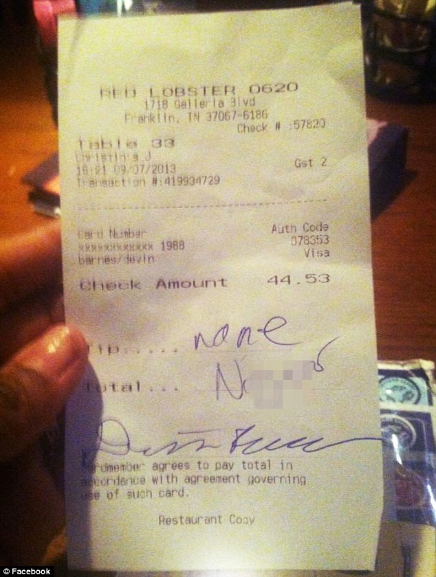 A ajuns in toata presa dupa ce a pus pe Facebook o poza cu o nota de plata. Ce scria pe ea