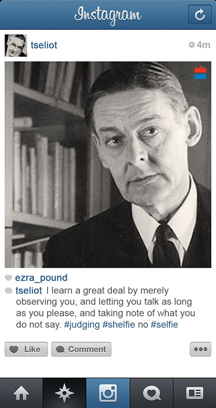 "I drink to paradise and death and the lie of love" Ce ar fi postat scriitorii pe Instagram! FOTO