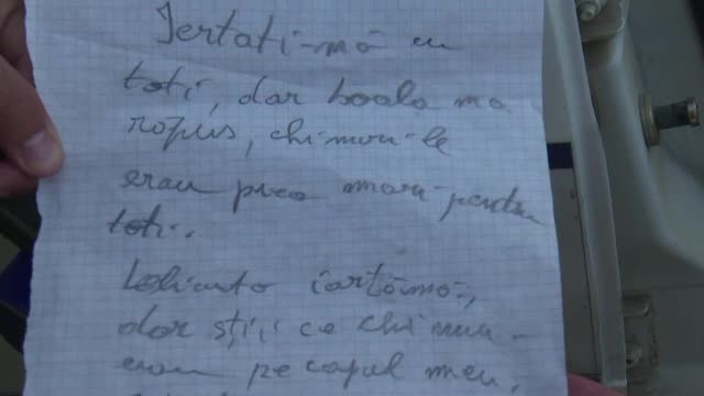 Biletul de adio lasat de un barbat care s-a sinucis, dupa ce un medic i-ar fi spus ca va orbi