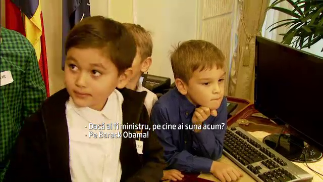 Cine e la capatul firului rosu din MAE? Curiozitatile copiilor in vizita la ministrul Corlatean