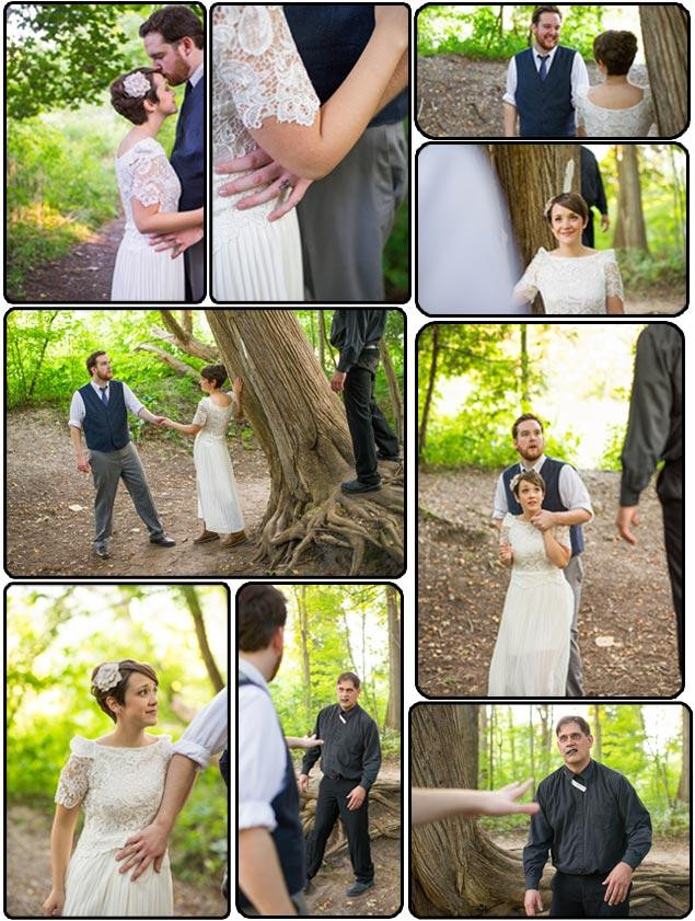 In timpul sedintei foto, invitatii au luat-o la fuga. Ce apare in aceste poze de logodna