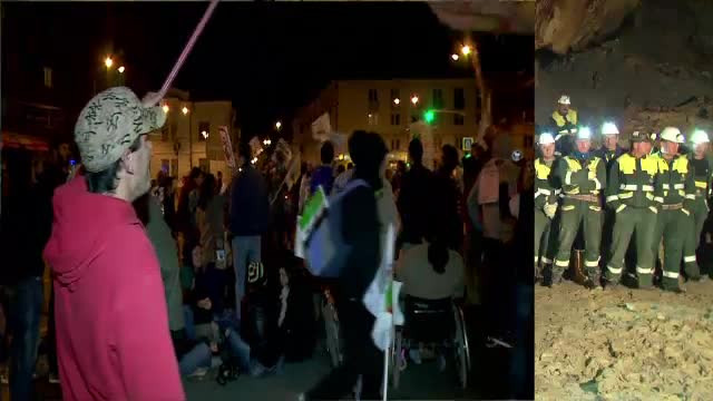 Un proiect, doua tabere. Mesajul minerilor din Rosia Montana pentru protestatarii de la Universitate