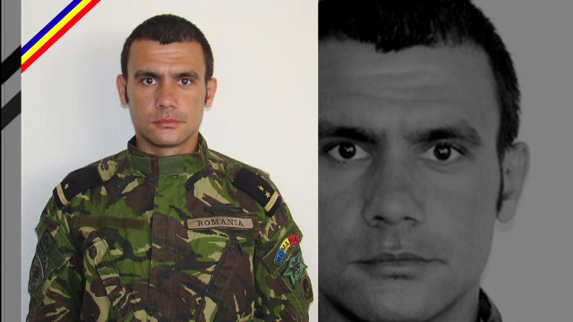 Doliu in Alba Iulia, dupa decesul lui Vasile Claudiu Popa,unul dintre militarii cazuti in Afganistan