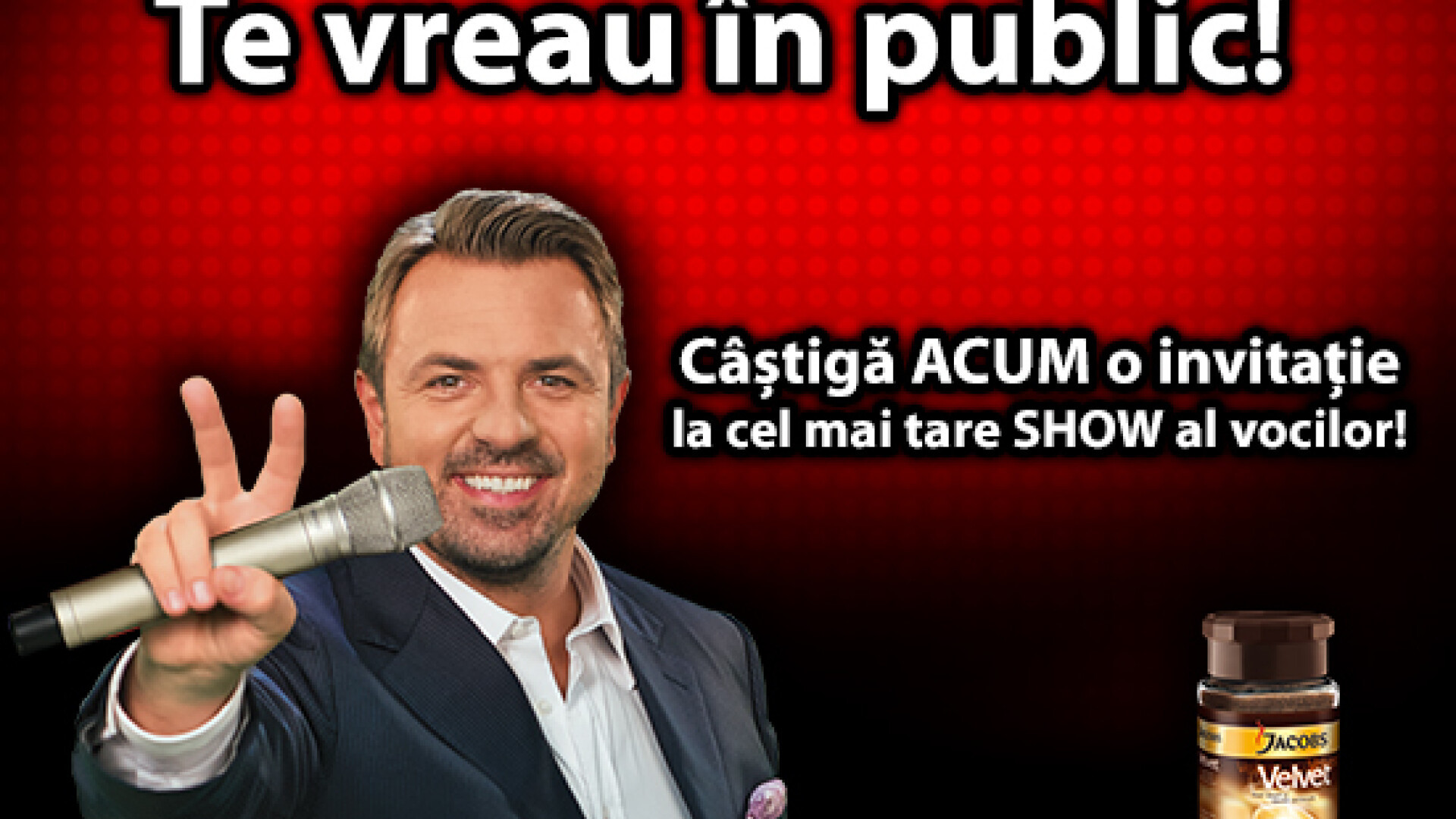 CONCURS: Cu Jacobs Velvet castigi invitatii duble la cel mai bun show al sezonului