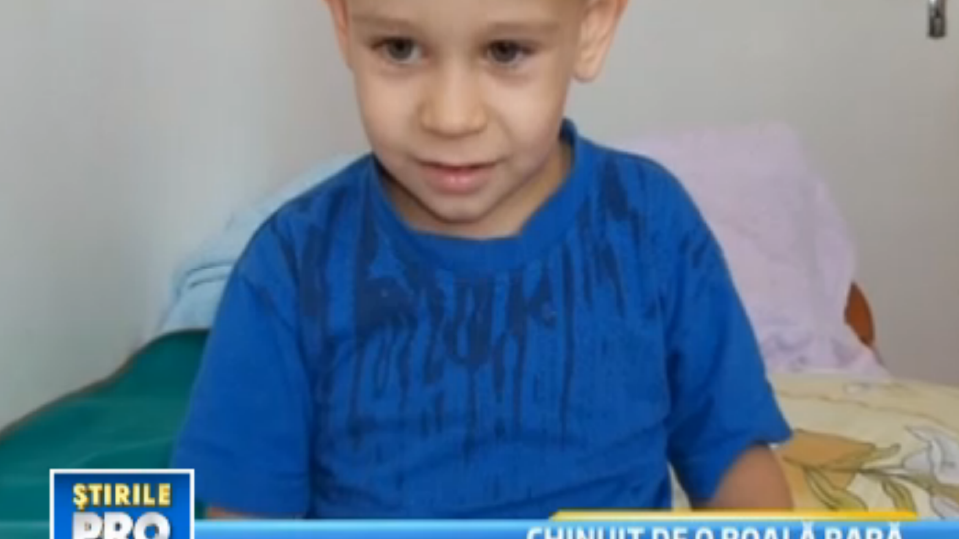 Drama unui copil de doar patru ani. Nu are voie sa rada sau sa planga