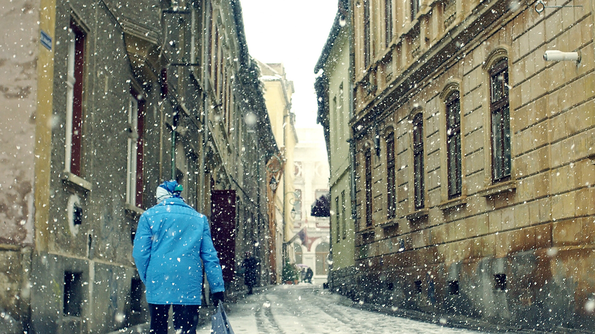 IMAGINI FABULOASE! Orasul care astazi a aratat ca de CRACIUN