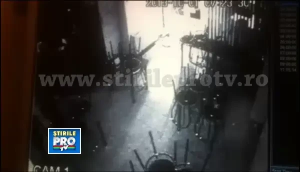 Explozia de la Resita, surprinsa de camerele de supraveghere dintr-un bar. VIDEO!