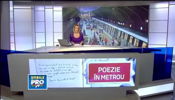 Mii de biletele lipite pe vagoanele unui metrou din Capitala. Surpriza poetica pentru toti pasagerii
