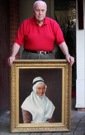 Misterul portretului "doamnei urate". Un batran a primit un tablou despre care nu stie nimic