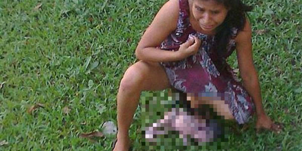 Cum arata copilul femeii din Mexic care a fost nascut in public, pe iarba din fata spitalului