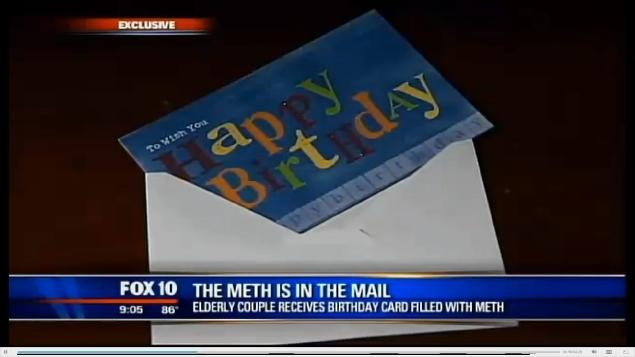 Credea ca a primit o felicitare de ziua lui. Cand a vazut ce era in plic a chemat imediat politia