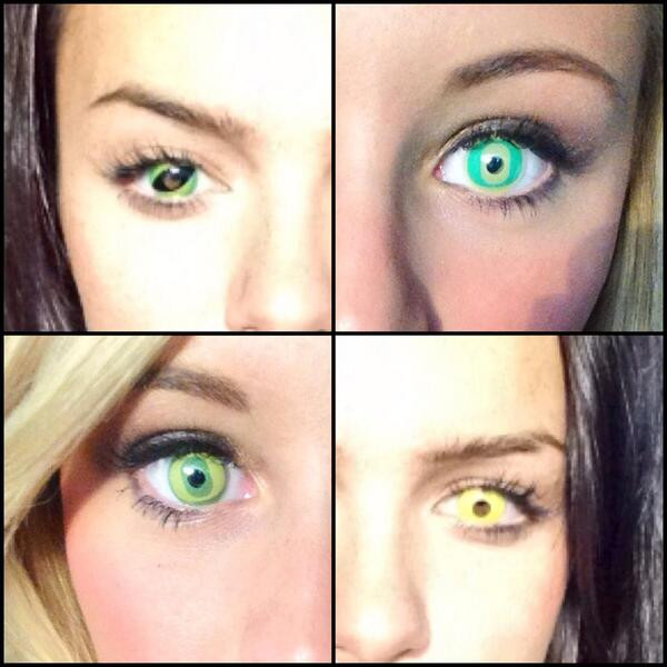 Ochii ciudati ai victoriei. Majoretele unei echipe din SUA si-au pus lentile personalizate