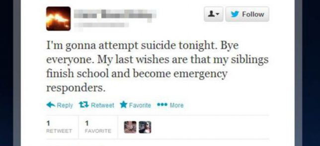 Studiu: Twitter sau Facebook pot fi folosite ca sisteme de prevenire a sinuciderilor