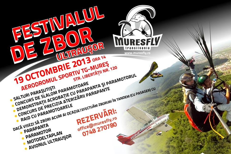 Toata lumea poate zbura. Festivalul de zbor ultrausor la Targu Mures