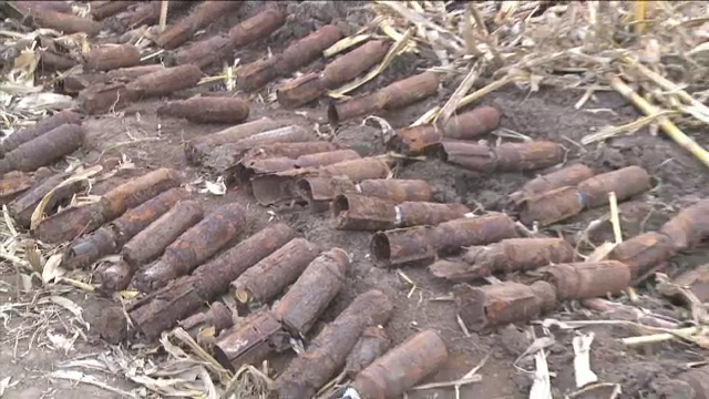 O suta de bombe din Al doilea Razboi Mondial au fost descoperite pe un santier din judetul Suceava