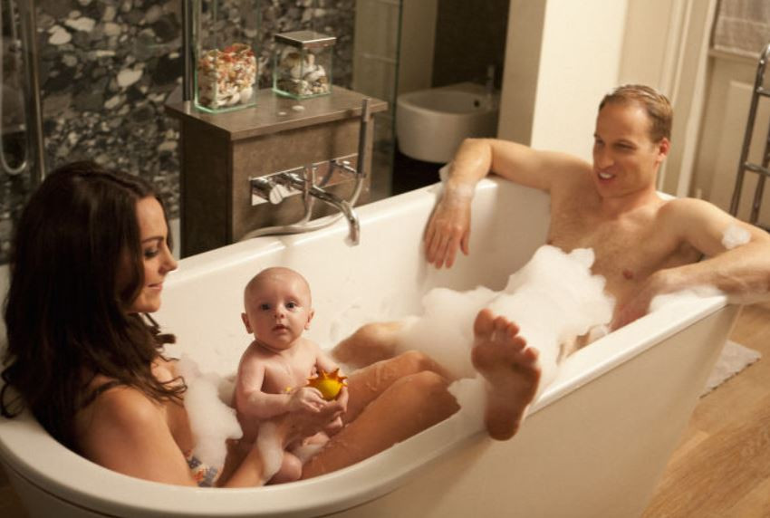 Britanicii, pacaliti de imagini "false" cu Will si Kate inainte de botezul Printului George