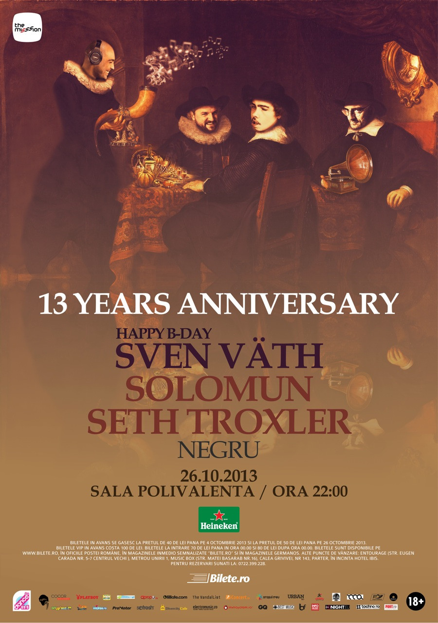 The Mission 13 Years Anniversary - Sven Vath, Seth Troxler, Solomun