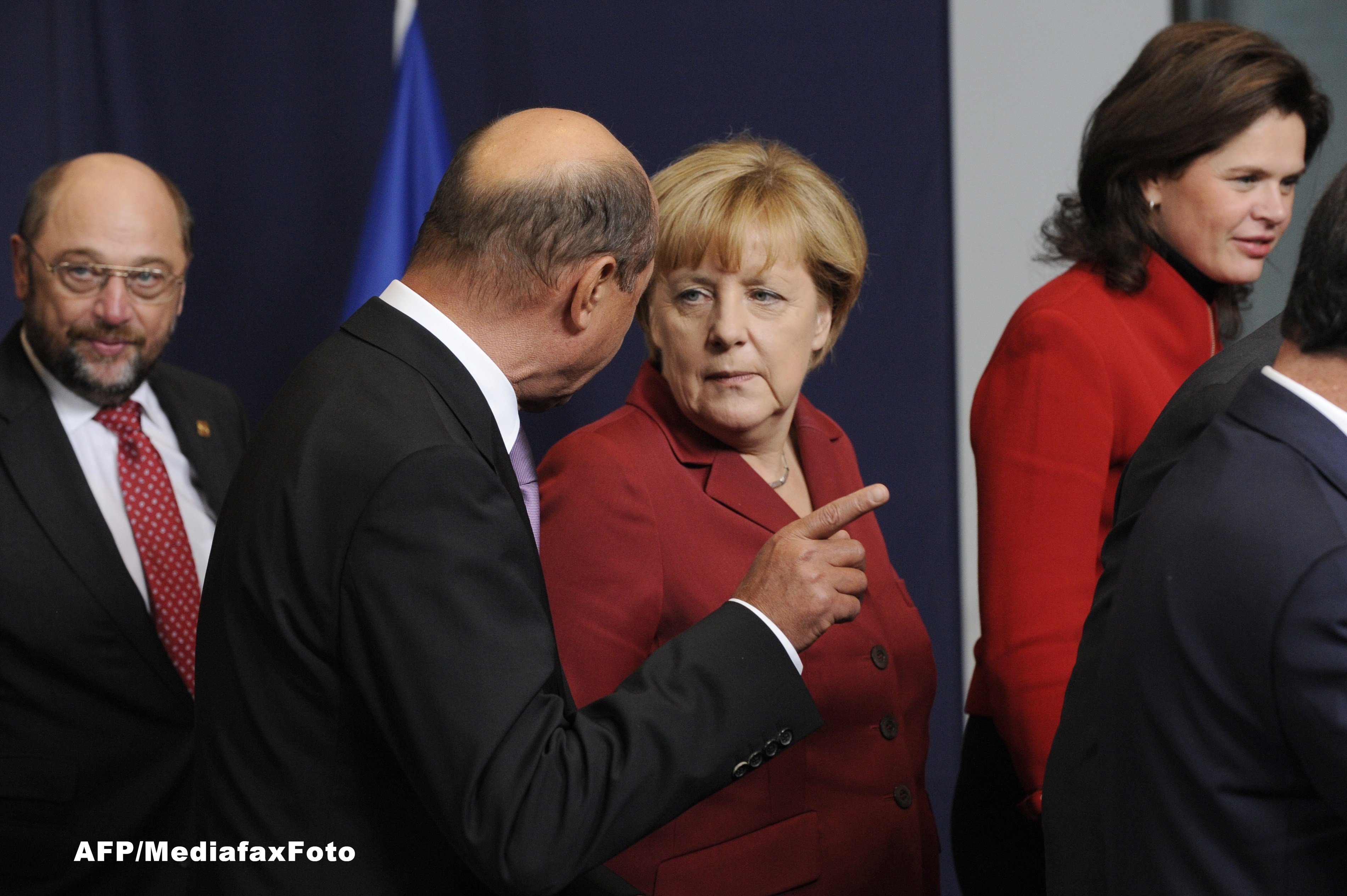 Traian Basescu, Angela Merkel
