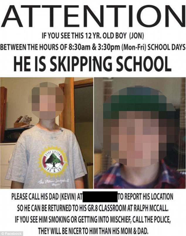 "Daca-l vedeti ca trage chiulul, sunati-ma". Afisul unui tata care a devenit viral pe internet. FOTO