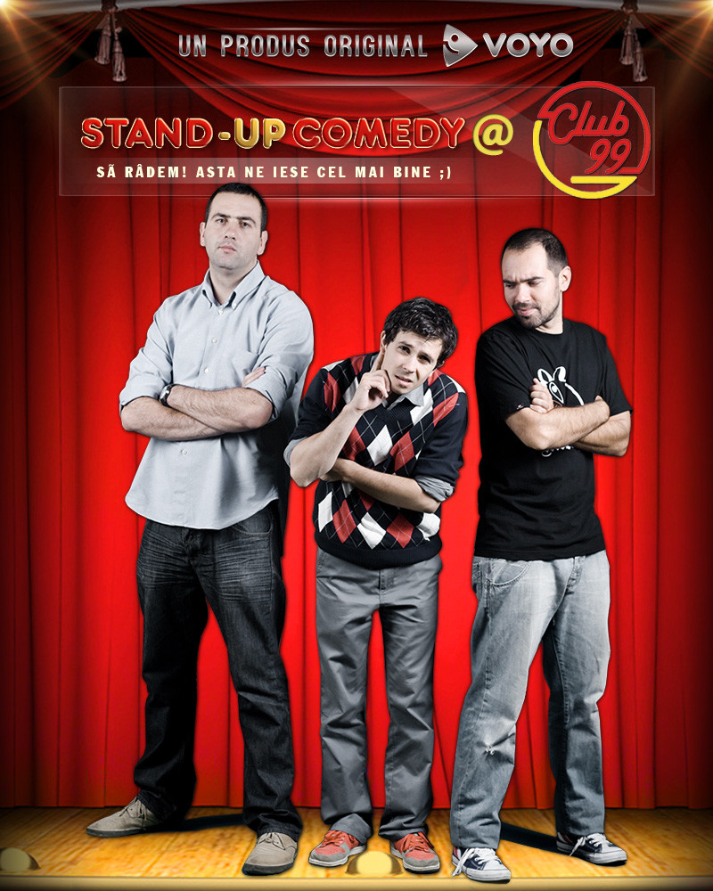 Razi cu lacrimi! Exclusiv pe Voyo.ro: Stand-Up Comedy TEO, VIO si COSTEL intr-un show de comedie