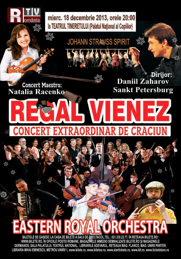 Regal Vienez la Bucuresti. Valsurile lui Strauss, pe 18 decembrie la Palatul National al Copiilor