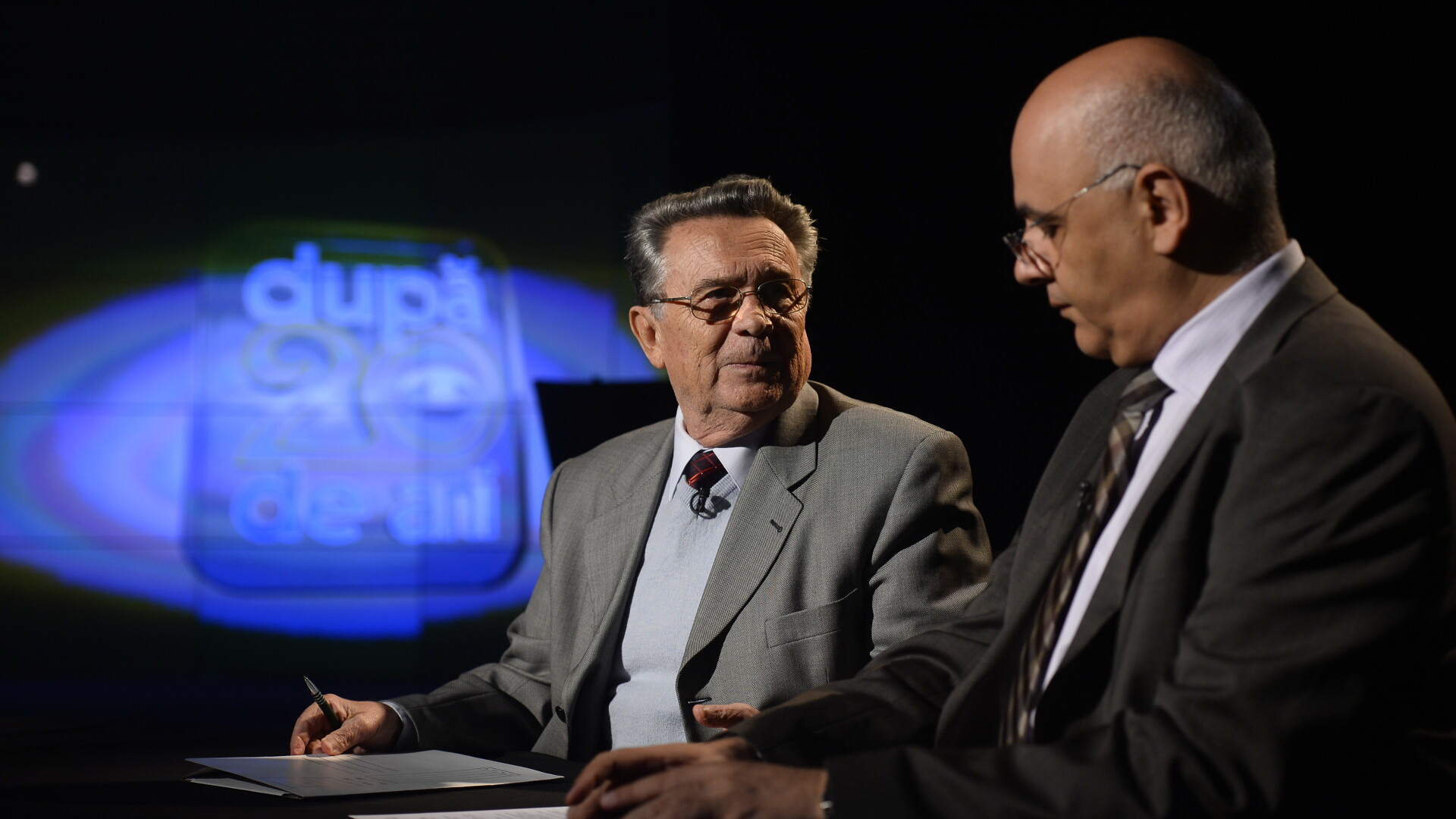 Gheorghe Marmureanu si Raed Arafat, duminica, la "Dupa 20 de ani"