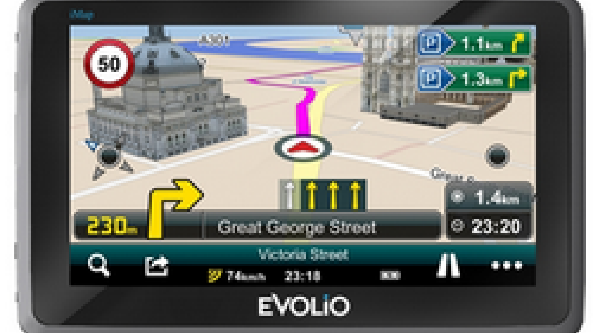 Navigator GPS Evolio Preciso + Europa